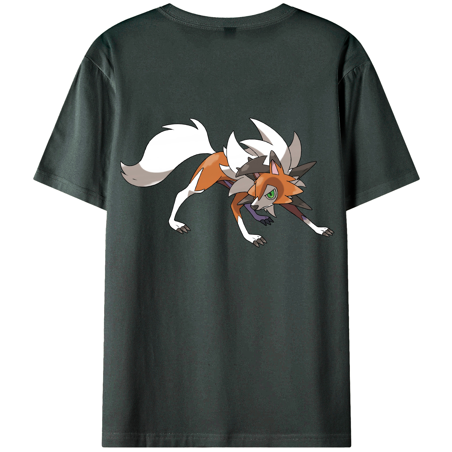 （画像用） ポケットモンスター Pokémon 綿100％ メンズ半袖Tシャツ（バックプリント） 通気性